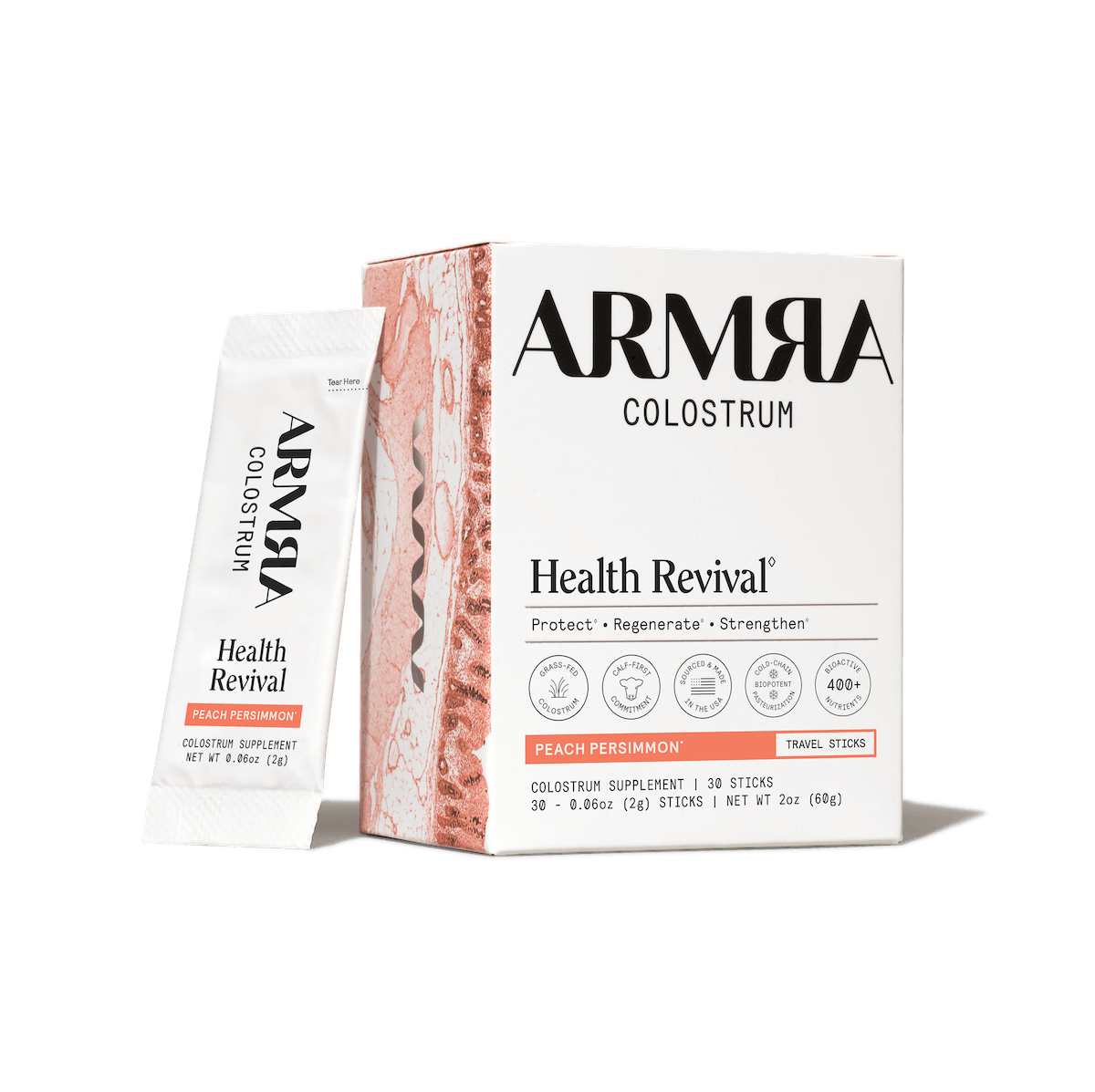 ARMRA Peach Persimmon Travel Sticks - ARMRA